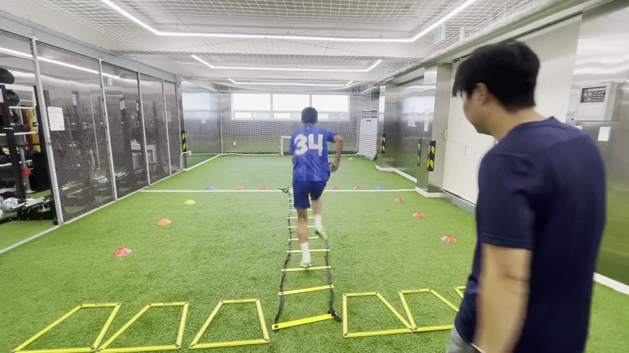 1:1 래더 민첩성 훈련 영상